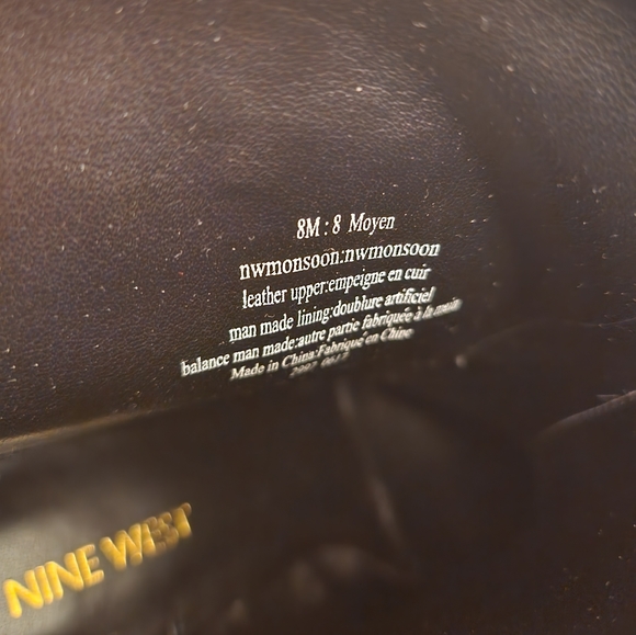 Nine West Leather Booties Excellent Almost New Condition Black Size 8US … - Picture 7 of 9